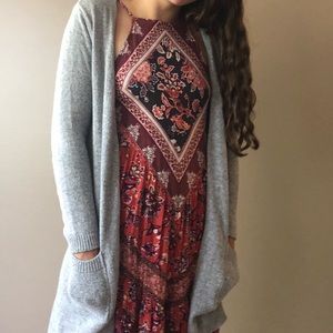 Grey cardigan